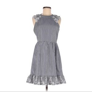 Copper Key Navy Gingham Dress
